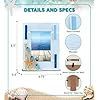 CTG 9319 Nautical Decor Light Blue Strips Frame 4x6