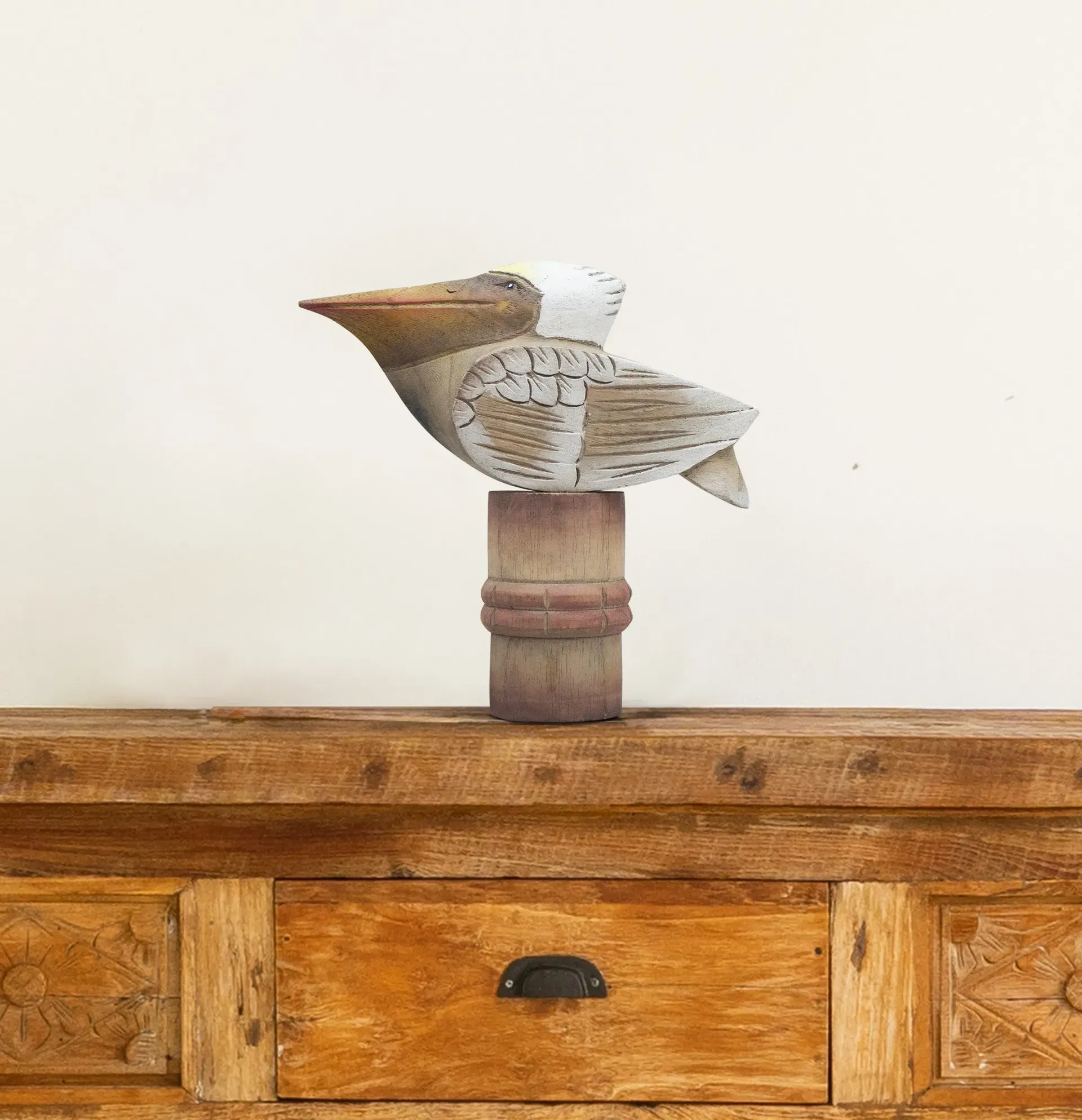 Pelican On Piling Sitting TableTop