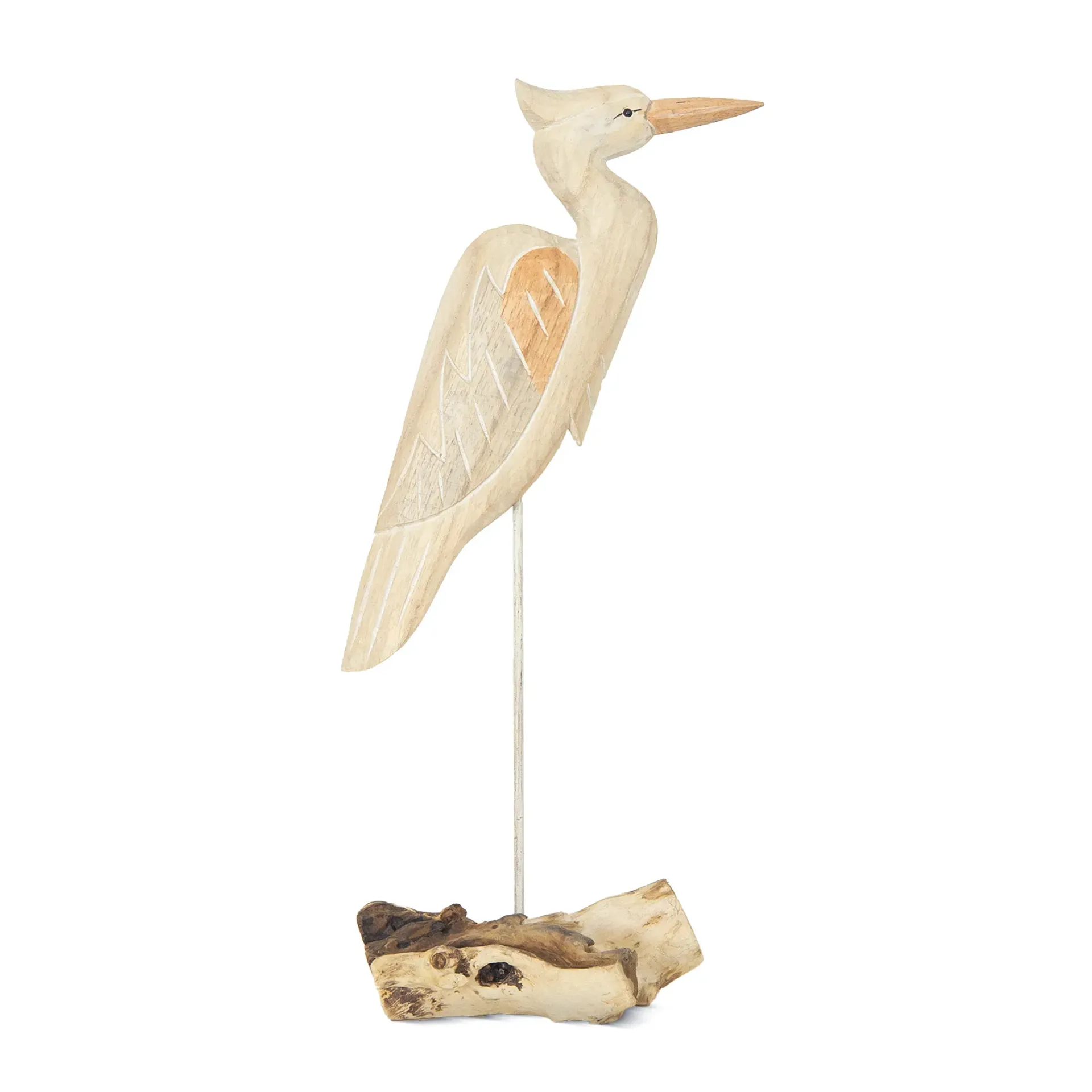 Heron Medium on Base - Soft Nat TableTop