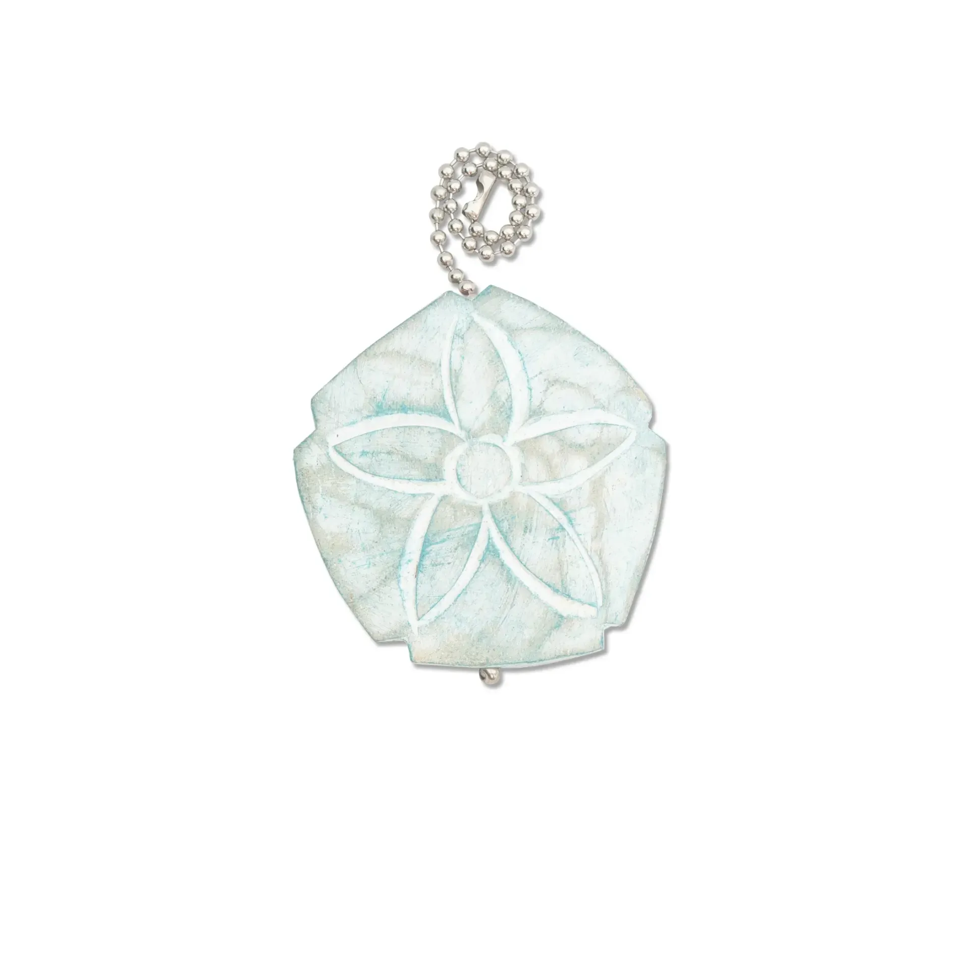 Sand Dollar Aqua Fan Pull