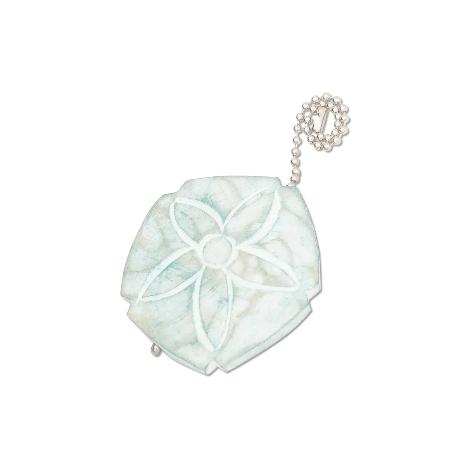 Sand Dollar Aqua Fan Pull