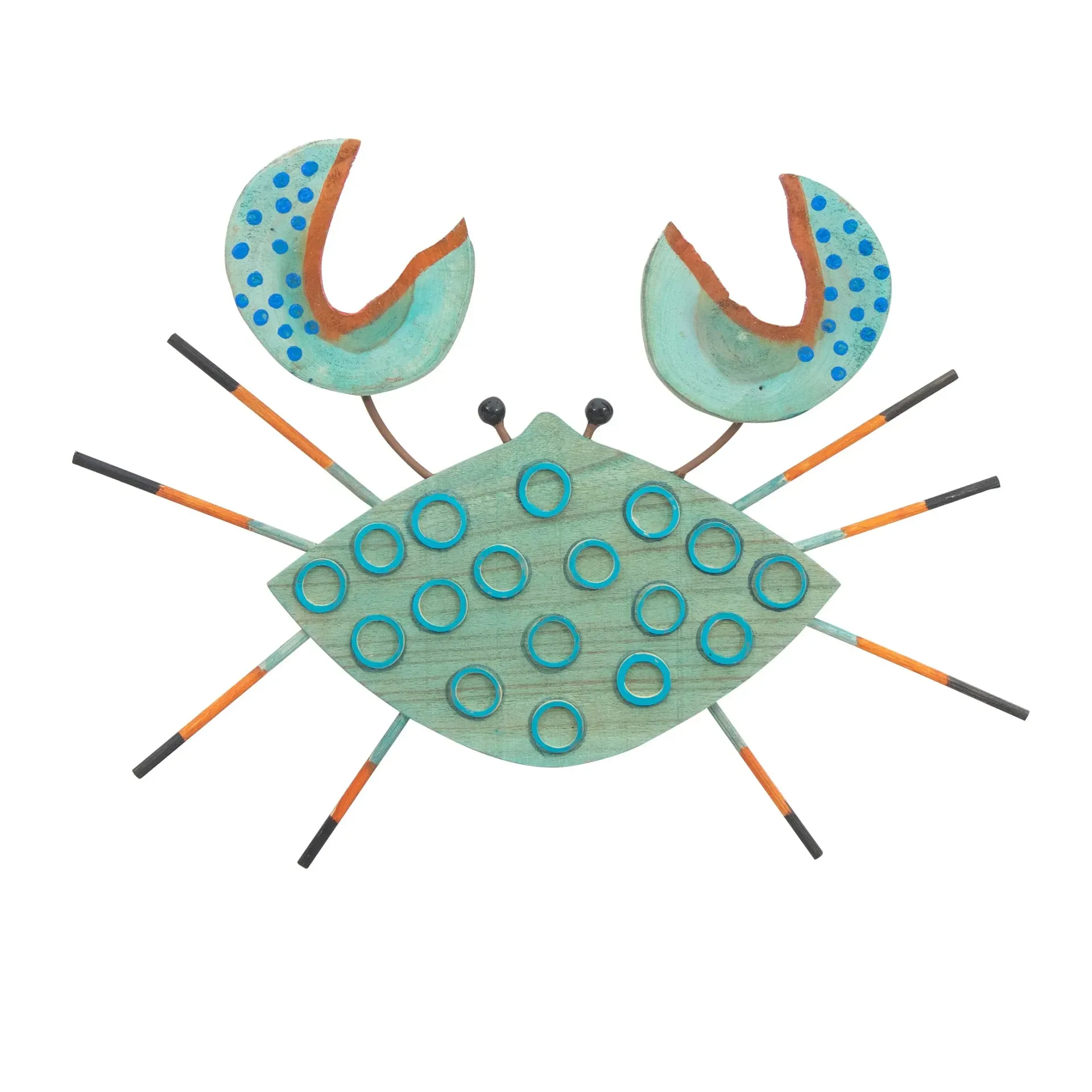Blue Crab Large Beach Junk Wall Decor