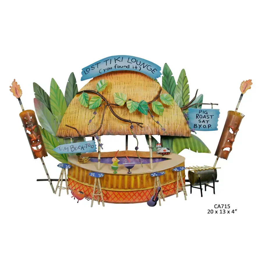 Lost Tiki Lounge Metal Wall Art