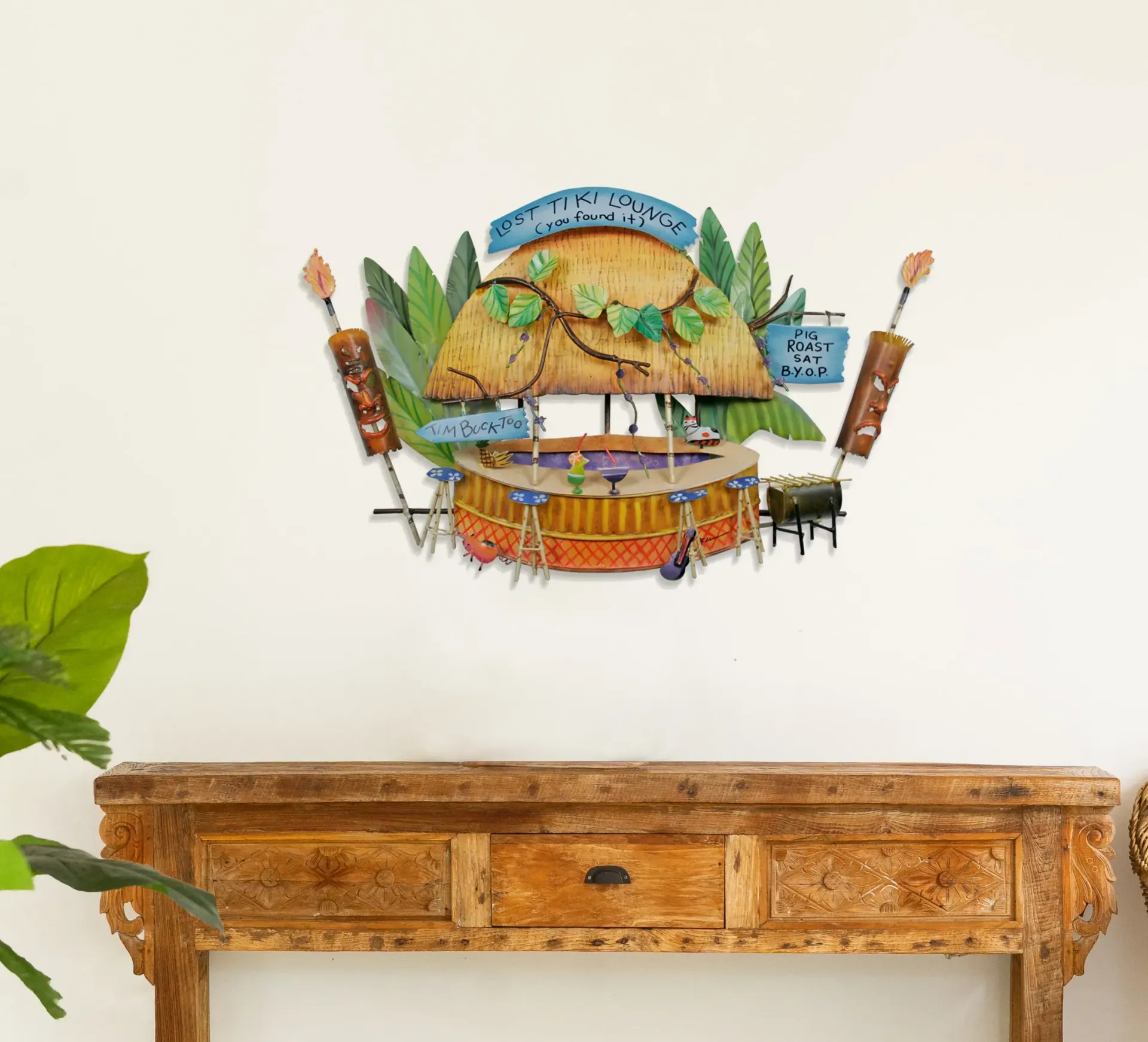 Lost Tiki Lounge Metal Wall Art