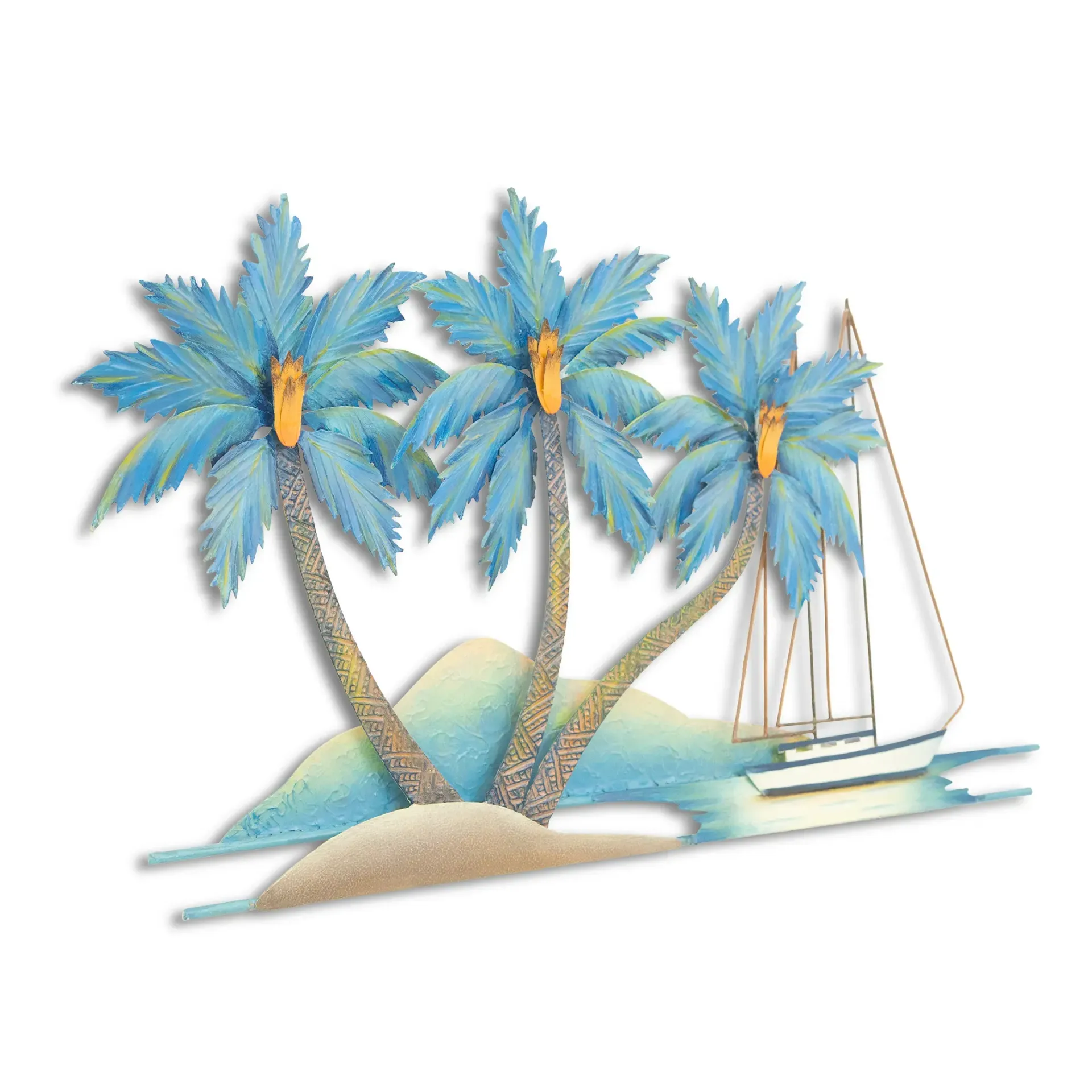 Palms Medium Blue Tropical
