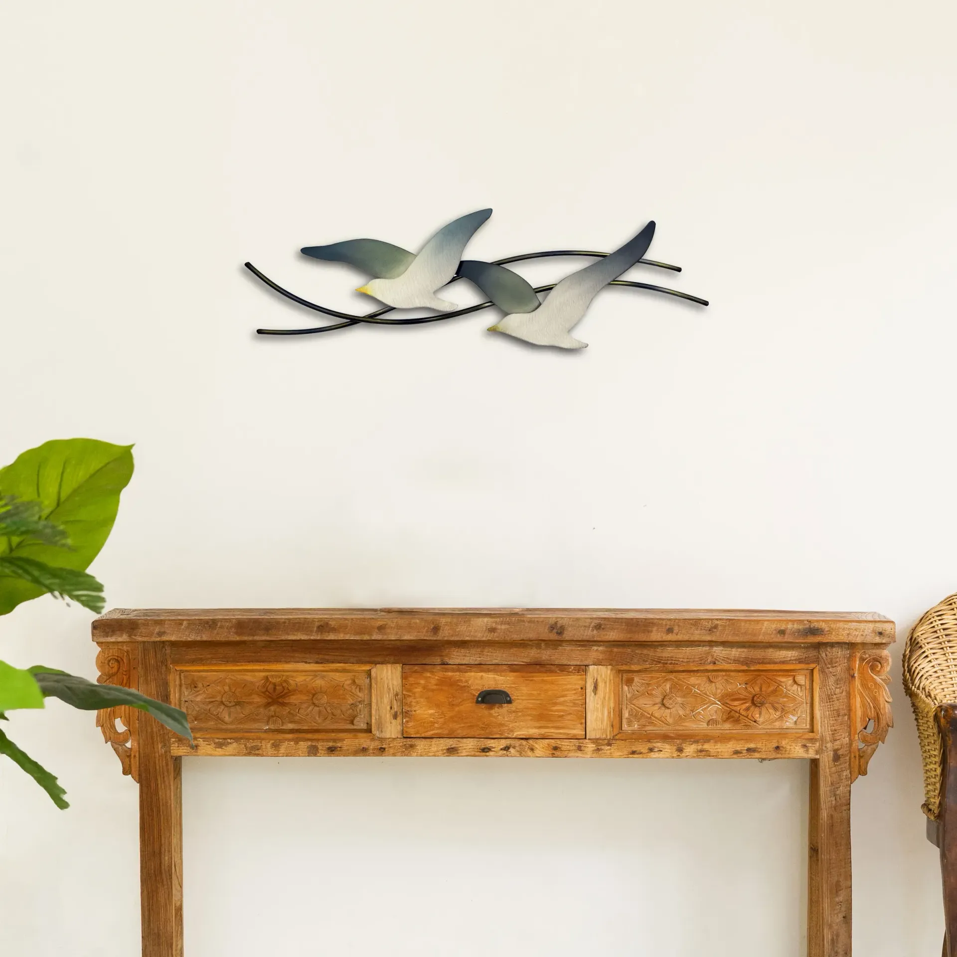 Seagulls Pair Metal Wall