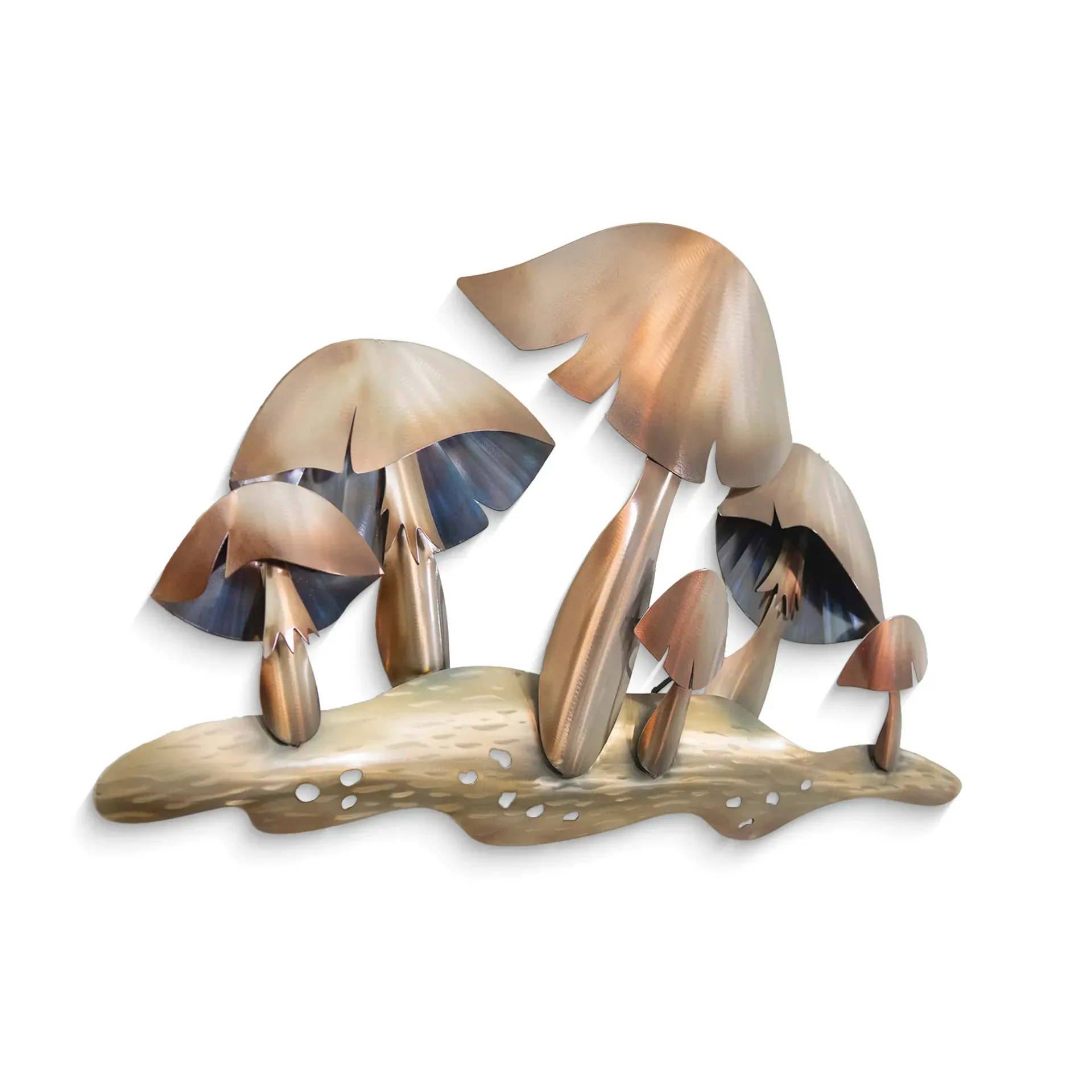 Mushroom Garden Stainless Steel Metal Wall Art