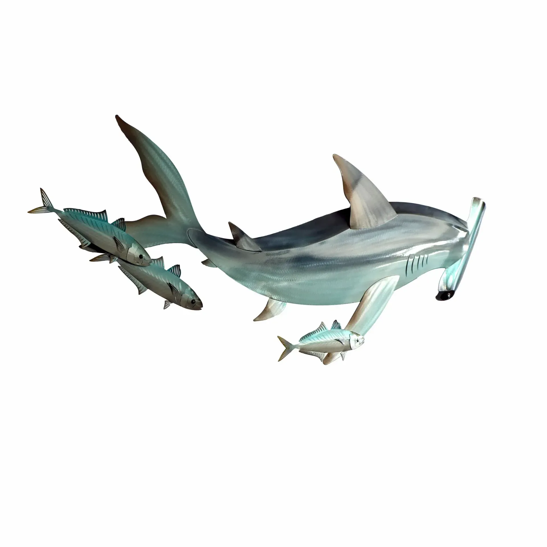 Hammerhead With Small Fish