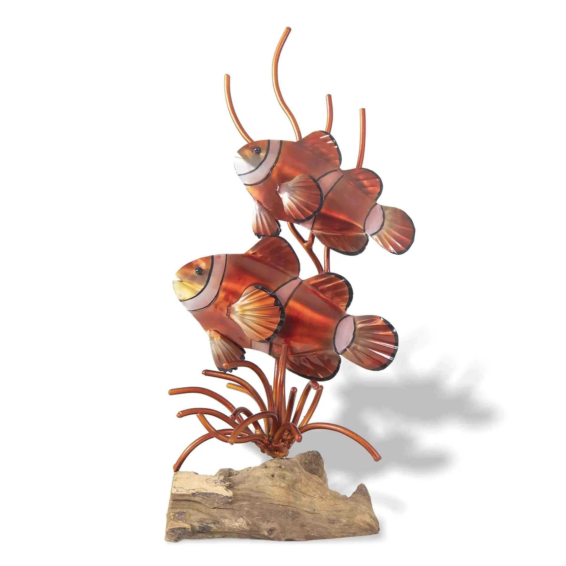Clownfish Pair TableTop Natural Base