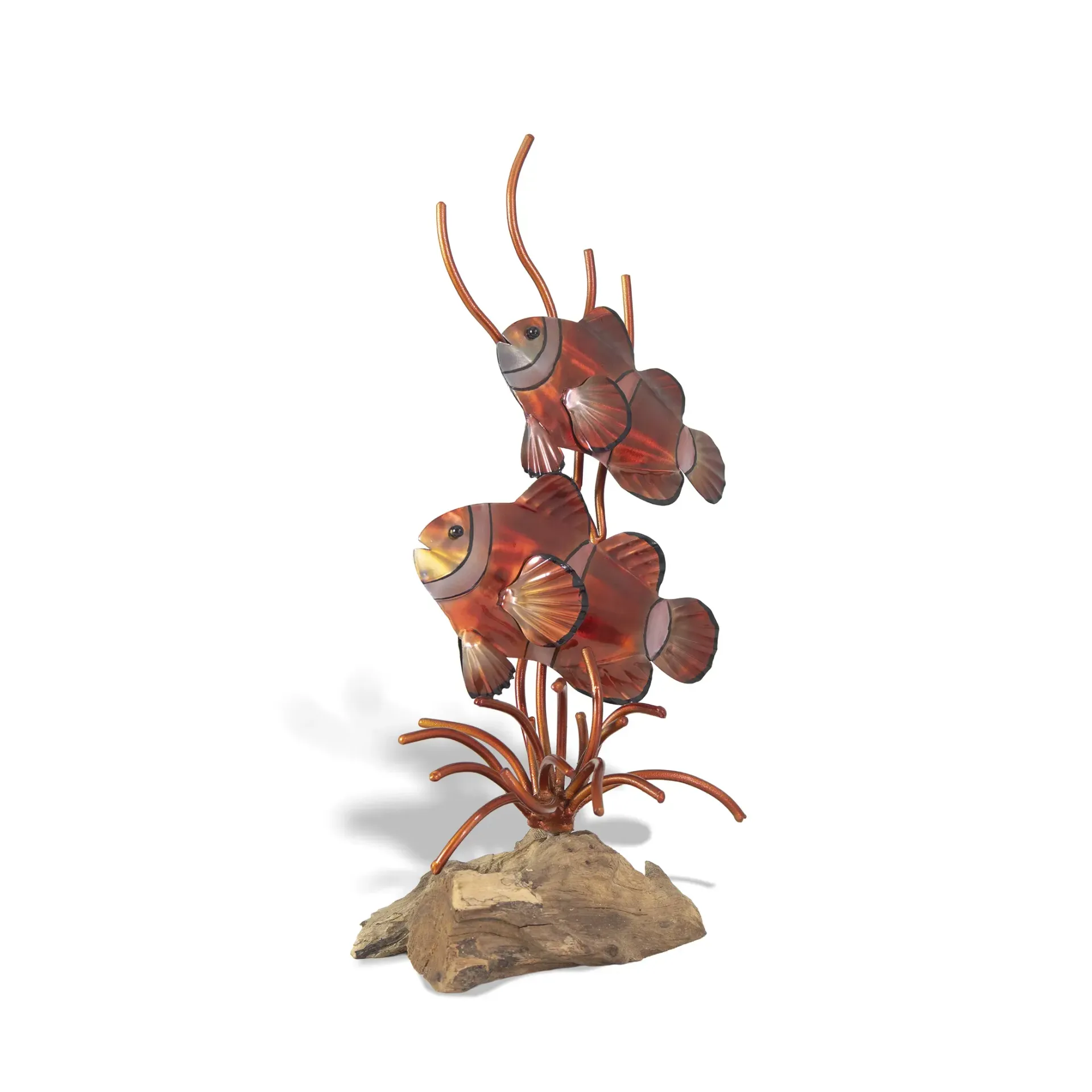 Clownfish Pair TableTop Natural Base