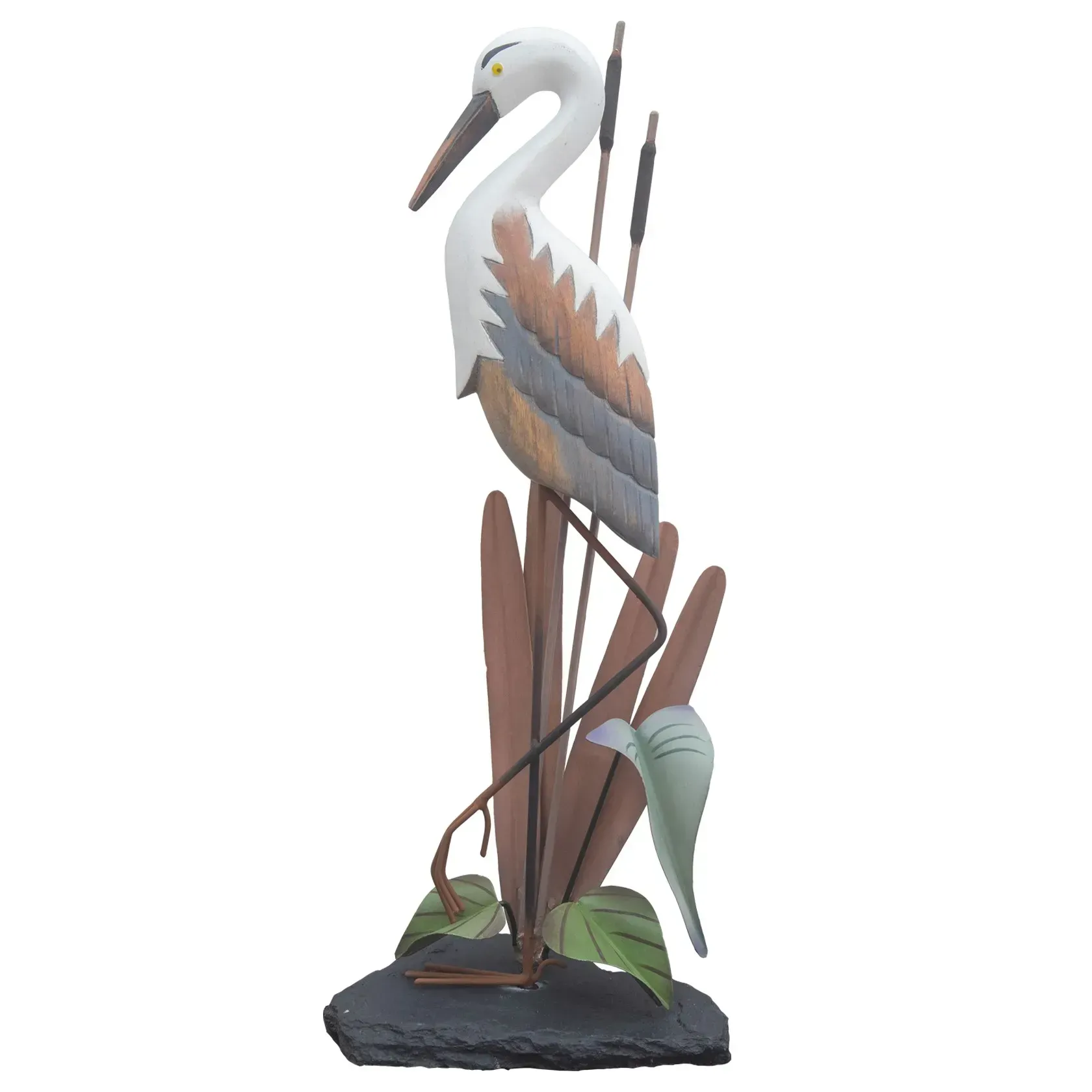 Heron On Slate Base
