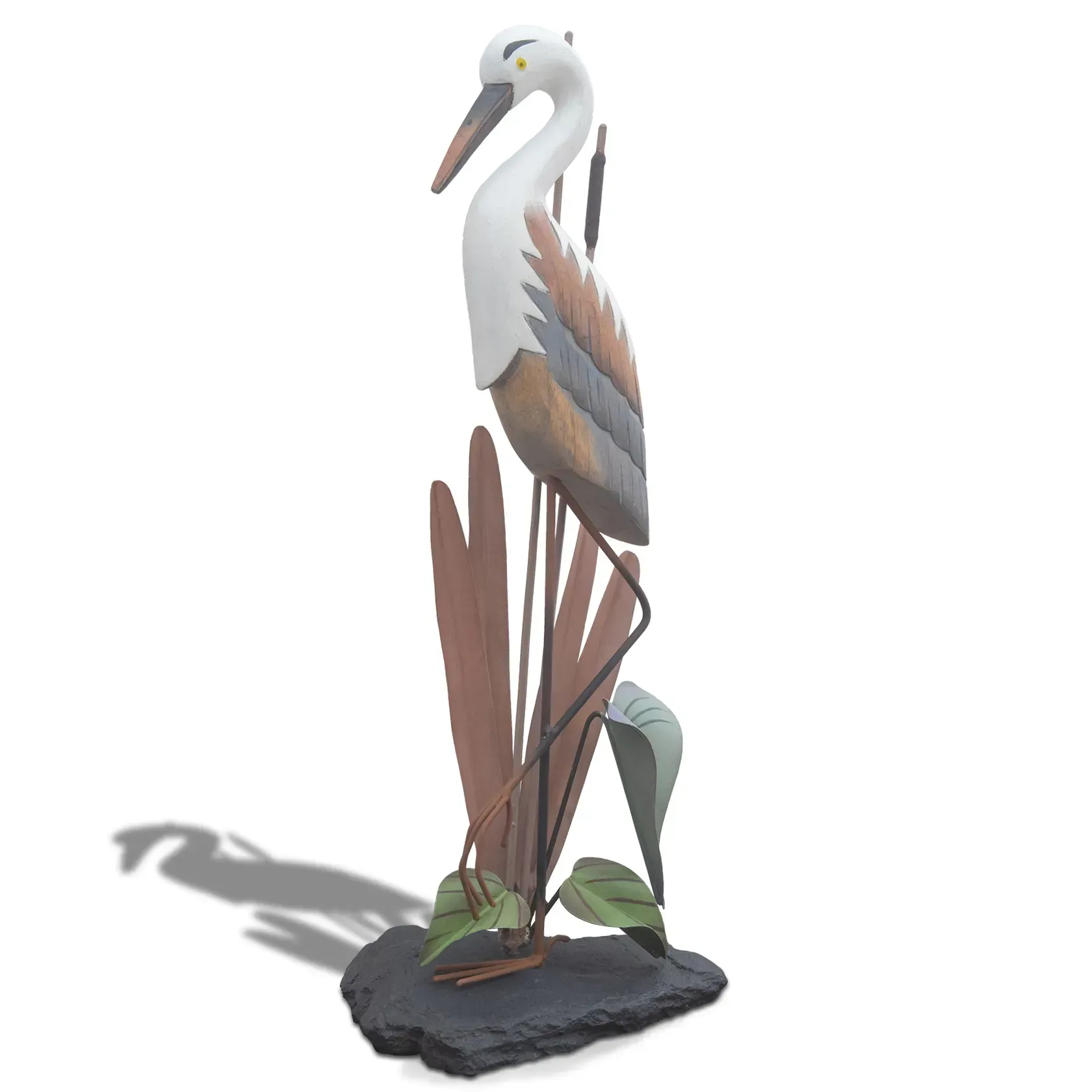 Heron On Slate Base