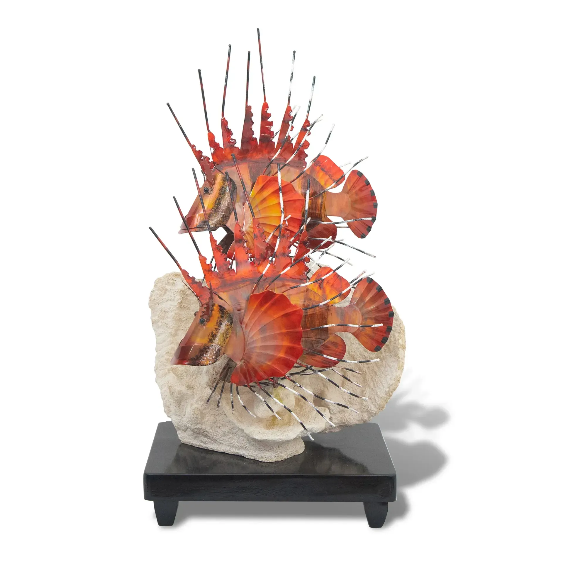 Lion Fish Table Sculpture on Base