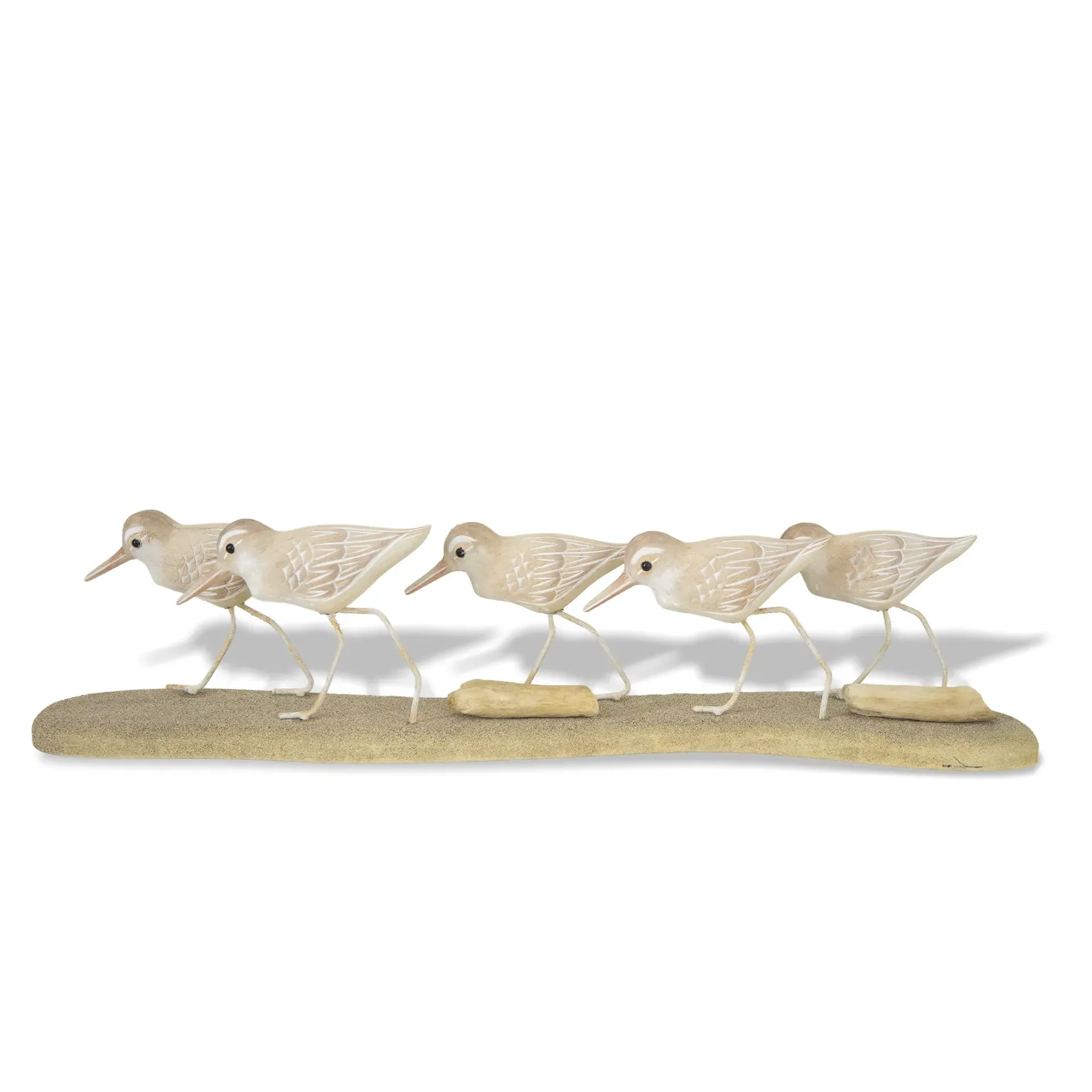 Gotta Run Sandpipers - Soft Natural Finish