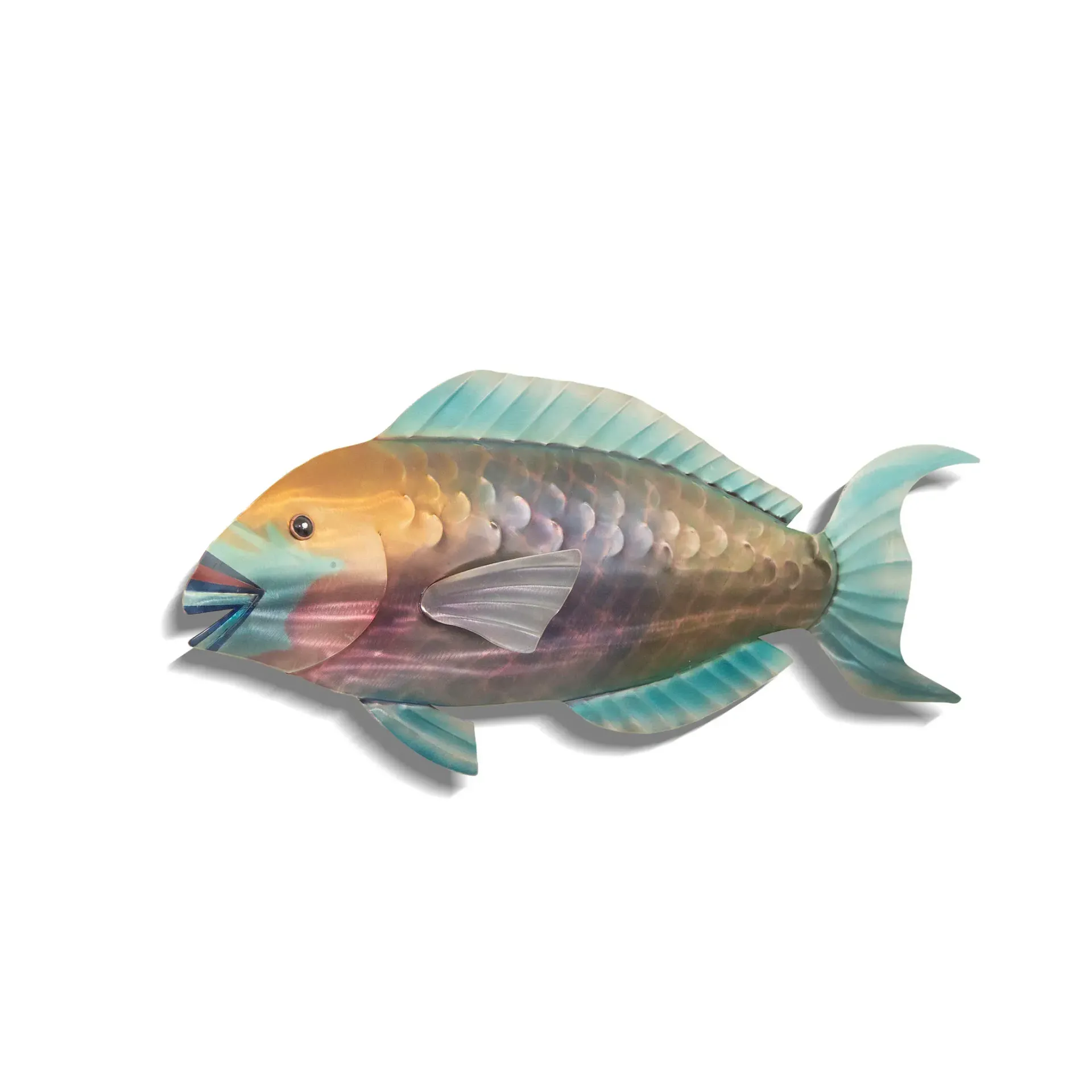 Parrotfish - Stainless Steel Metal Wall Art