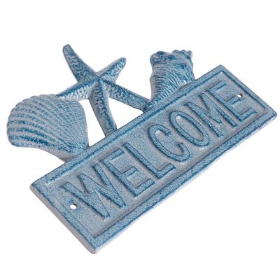 Seashells Welcome Plaque