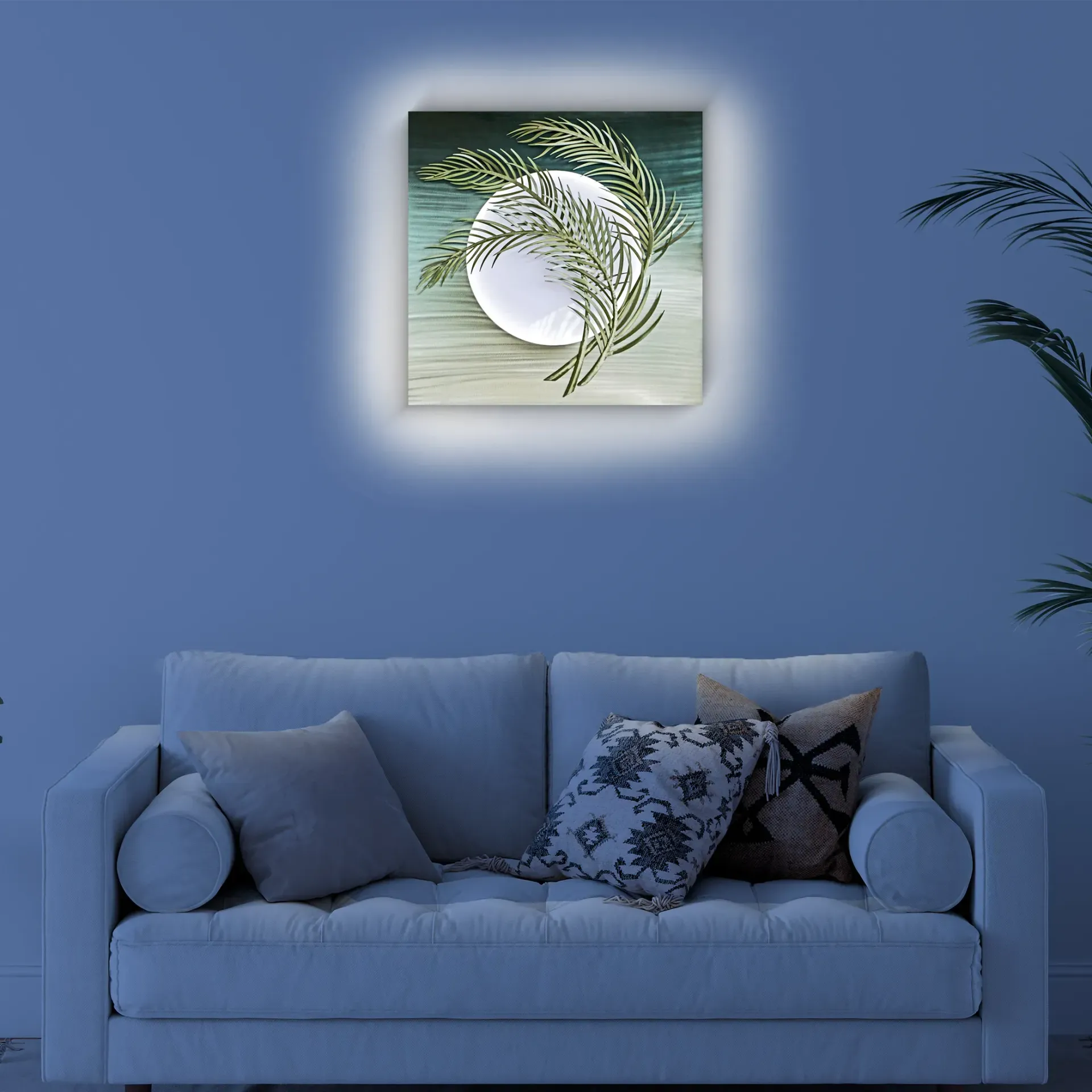 Moonlight Palms Lit