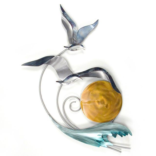 Abstract Seagull Scene