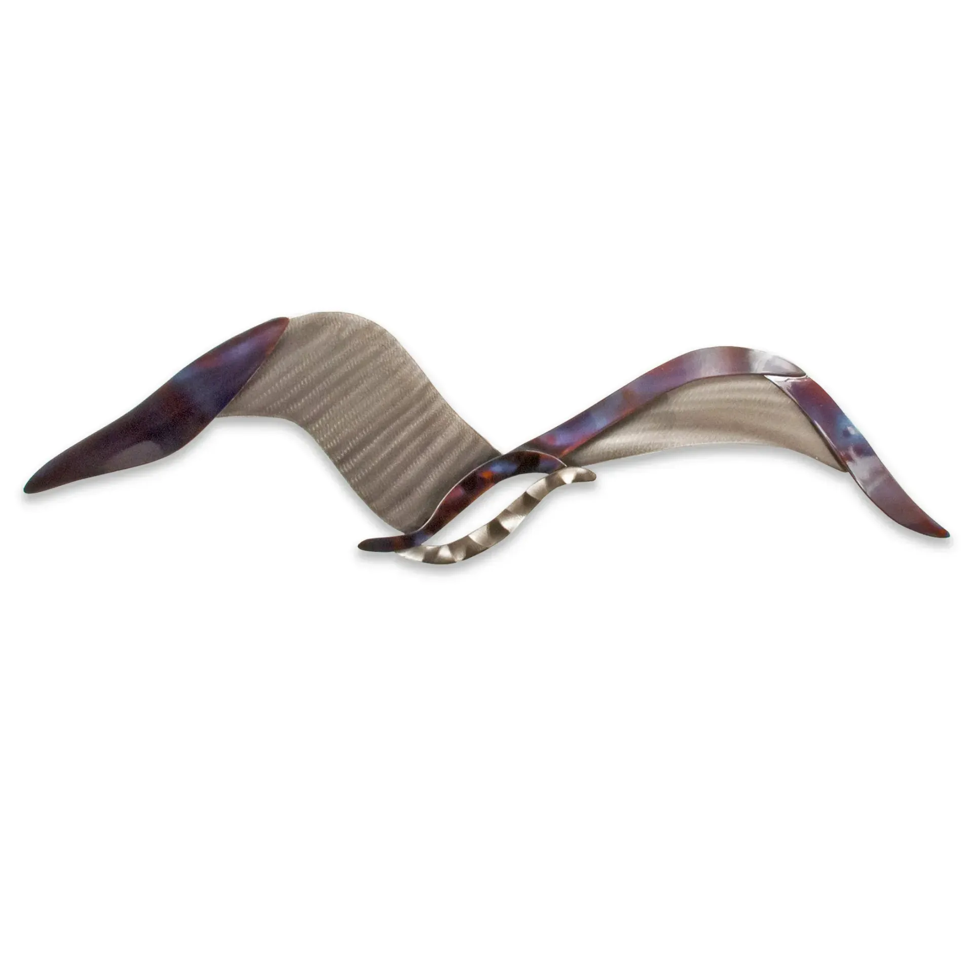 Seagull Medium Stainless-Steel Abstract Metal Wall Art
