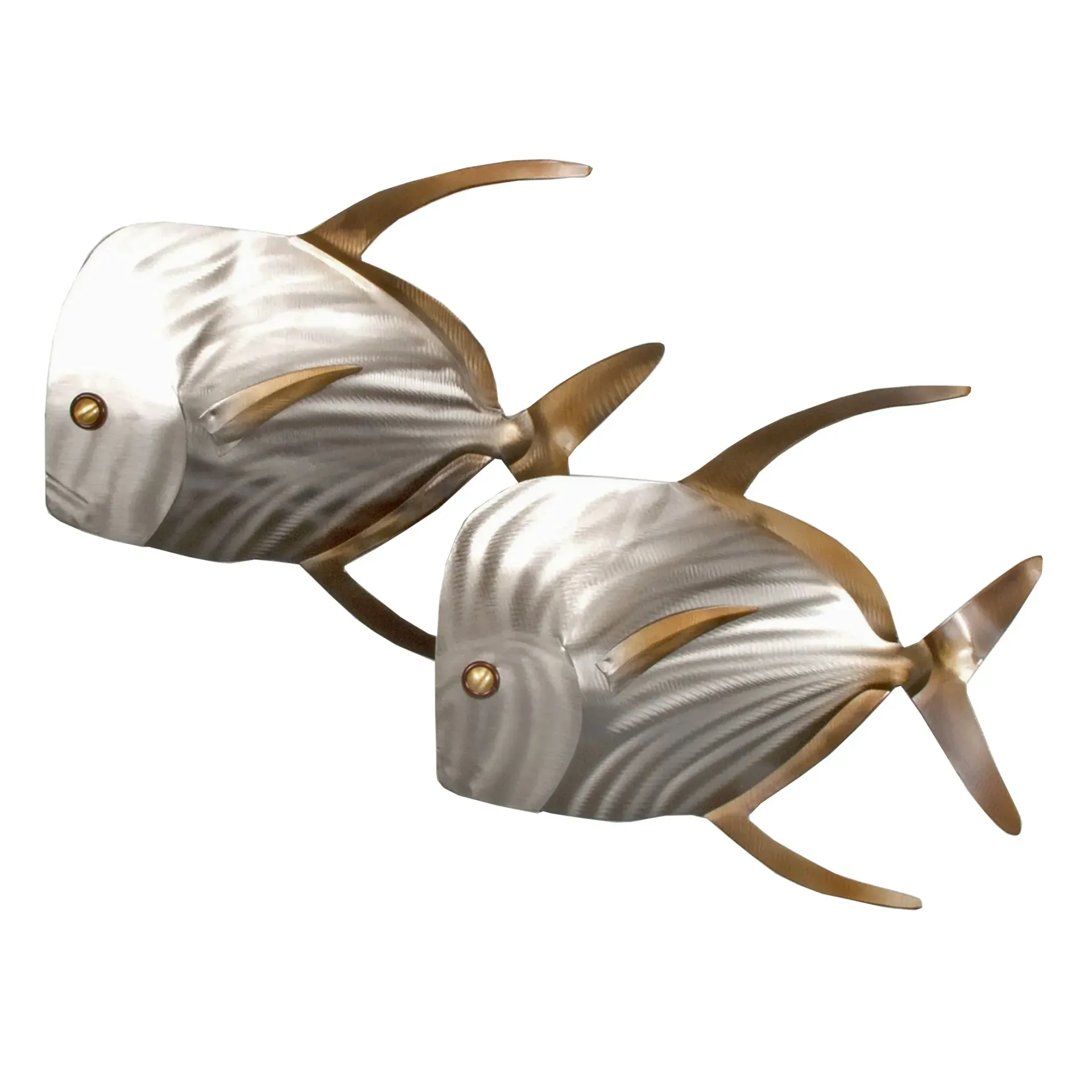 Lookdown Fish Face Left Stainless Steel