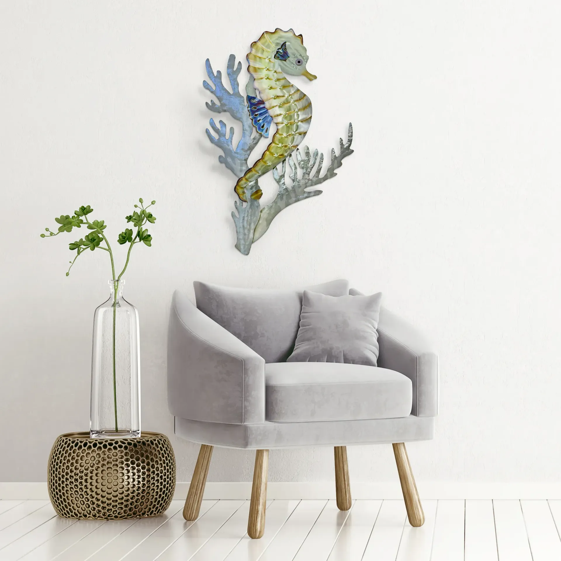 Seahorse Coral Stainless Steel