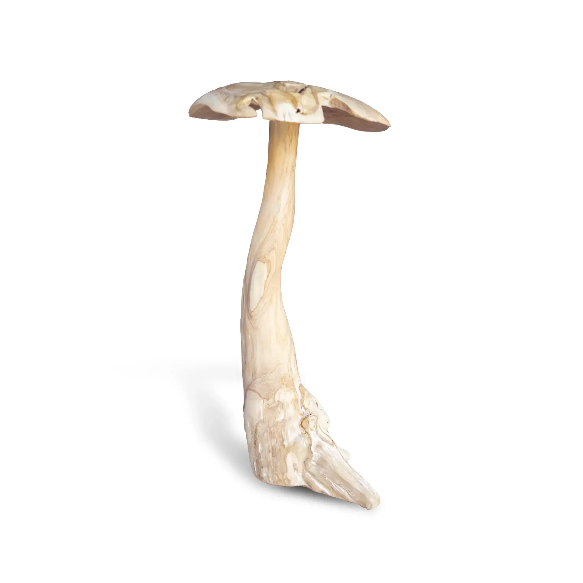 Mushroom Decoration (80 Cm) Teak Bleached
