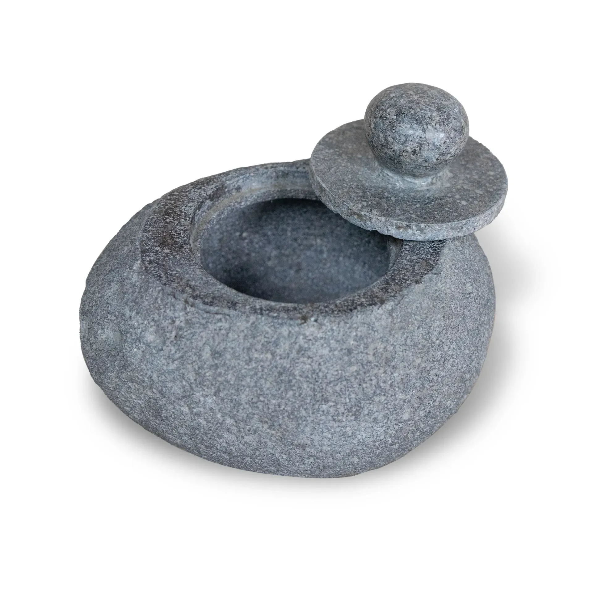 Riverstone w/Lid Planter
