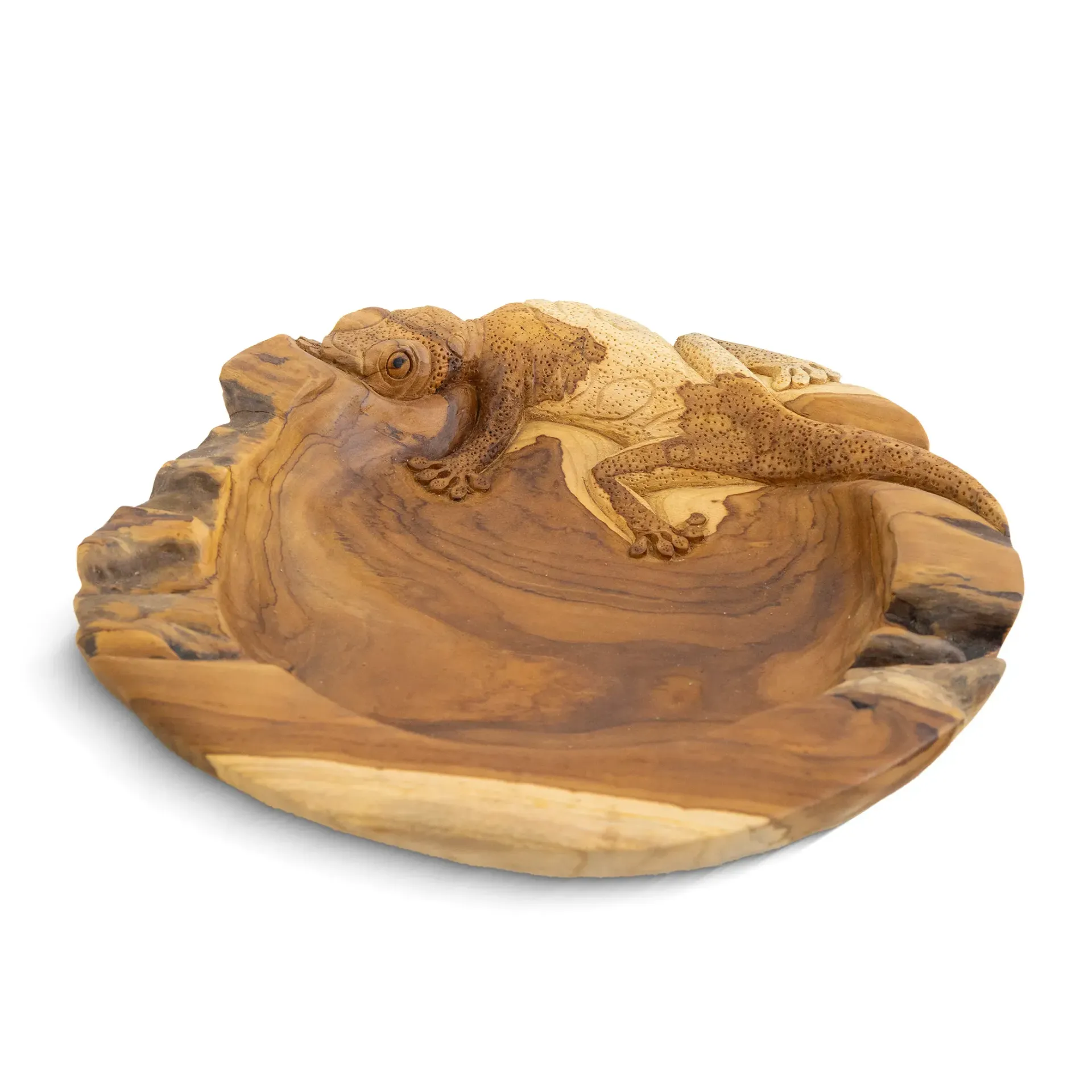 Bowl Lizard 40CM Round Teak