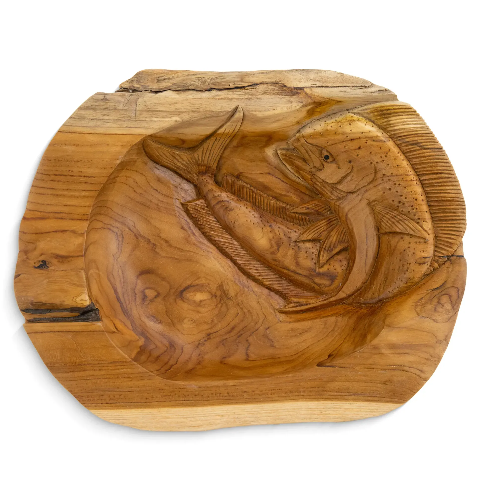 Bowl - Mahi Mahi 40cm Round Teak