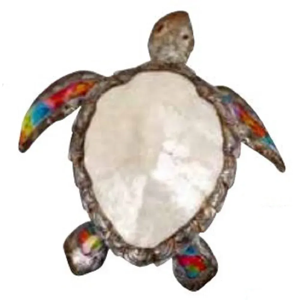 Turtle Multi White Elegance Wall Decor