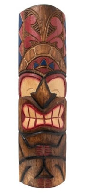GI M-1335 Carved Tiki Mask w/Closed Mouth