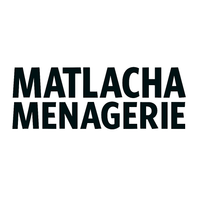 Black text reading “MATLACHA MENAGERIE” on a white background