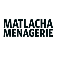 Black text reading “MATLACHA MENAGERIE” on a white background