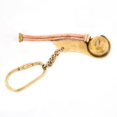 Boatswain Whistle Key Ring with Box