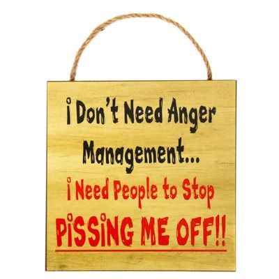 Anger Management Sign