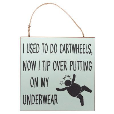Now I Tip Over Sign