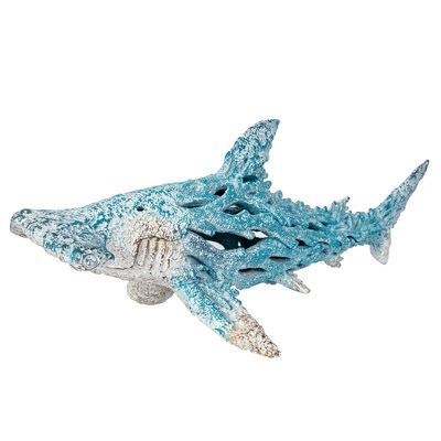 Aqua Coral-Look Hammerhead Shark