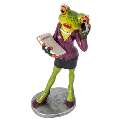 7 1/4 Inches High Lady Frog Executive