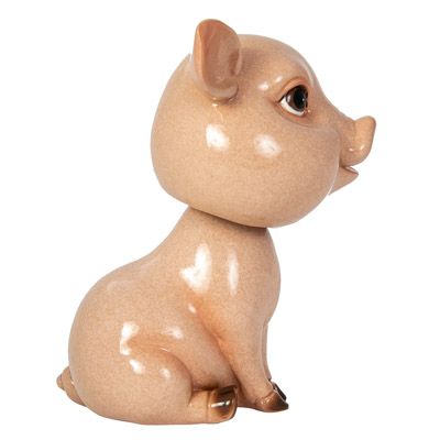 5 1/4 Inches High Baby Pig with Moving Head