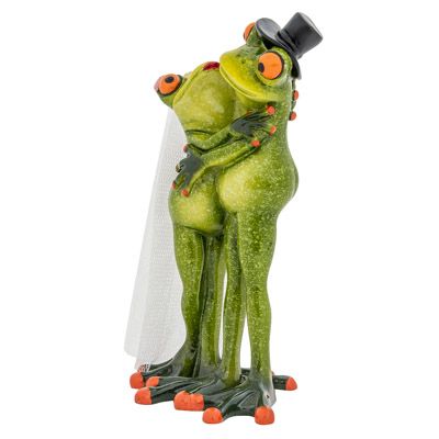 6 1/2 Inches High Bride and Groom Frog Figurine
