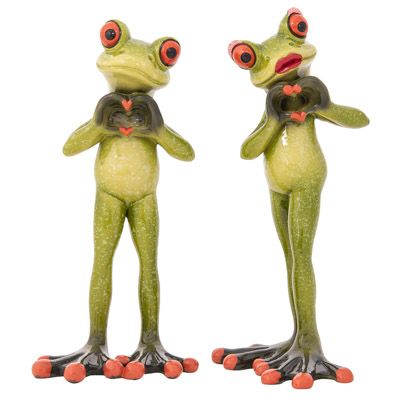 6 1/4 Inches High Assorted Heart with Hands Frog Figurine