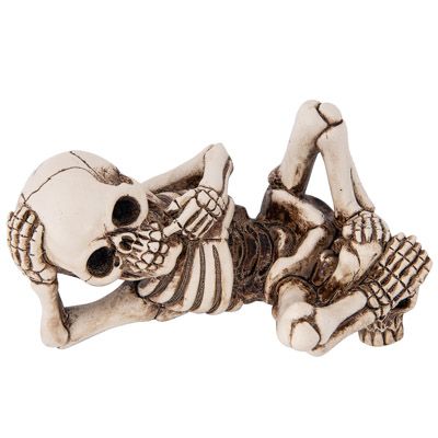 5 3/4 Inches High Skeleton Cell Phone/Business Card Stand