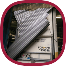 A broken roller shutter door
