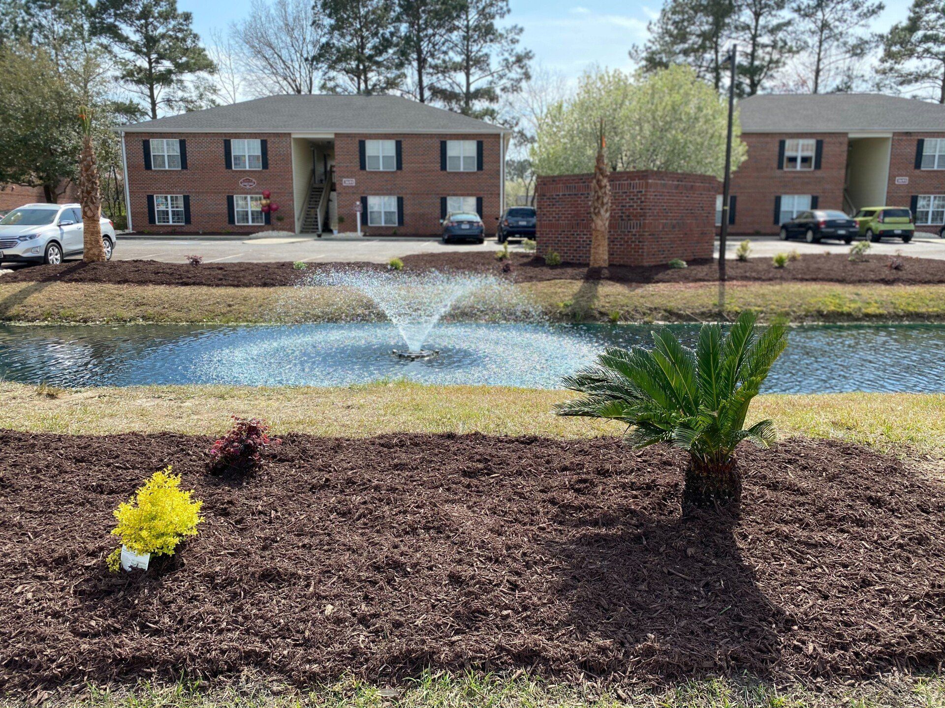 Close up view of the water fountain — Vernon, CT — A1 Properties