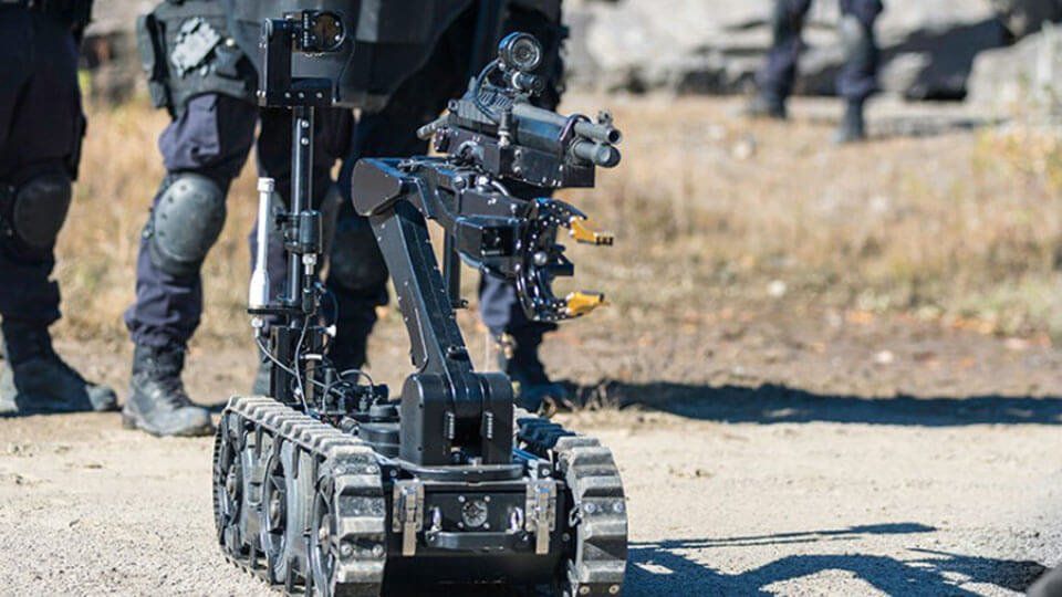 Weaponized Police Robot