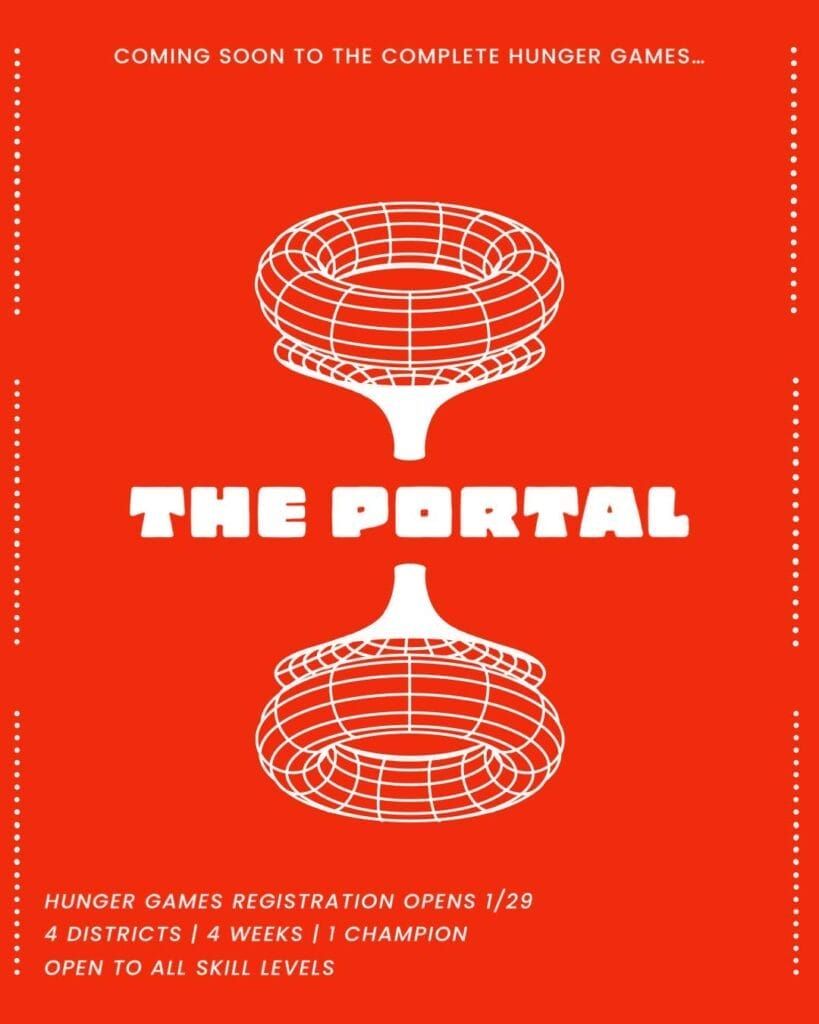 A poster that says the portal on it