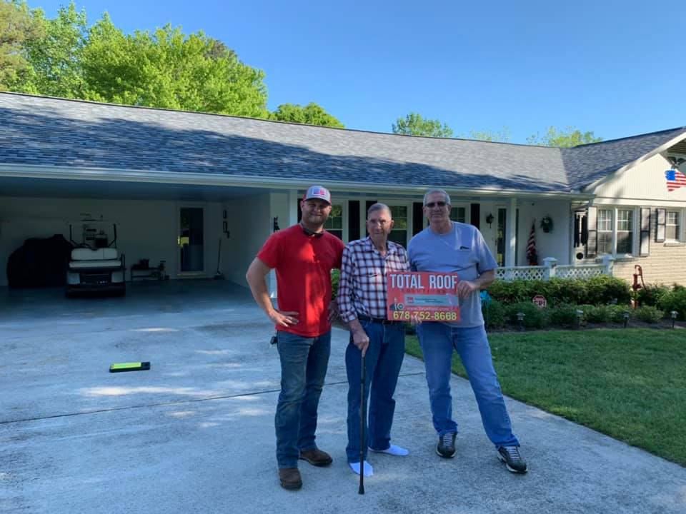 family home gets repaired by Total Roof Solutions in Georgia
