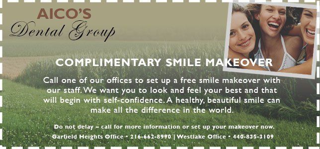 Complimentary Smile Makeover — Westlake, OH — Aico’s Dental Group