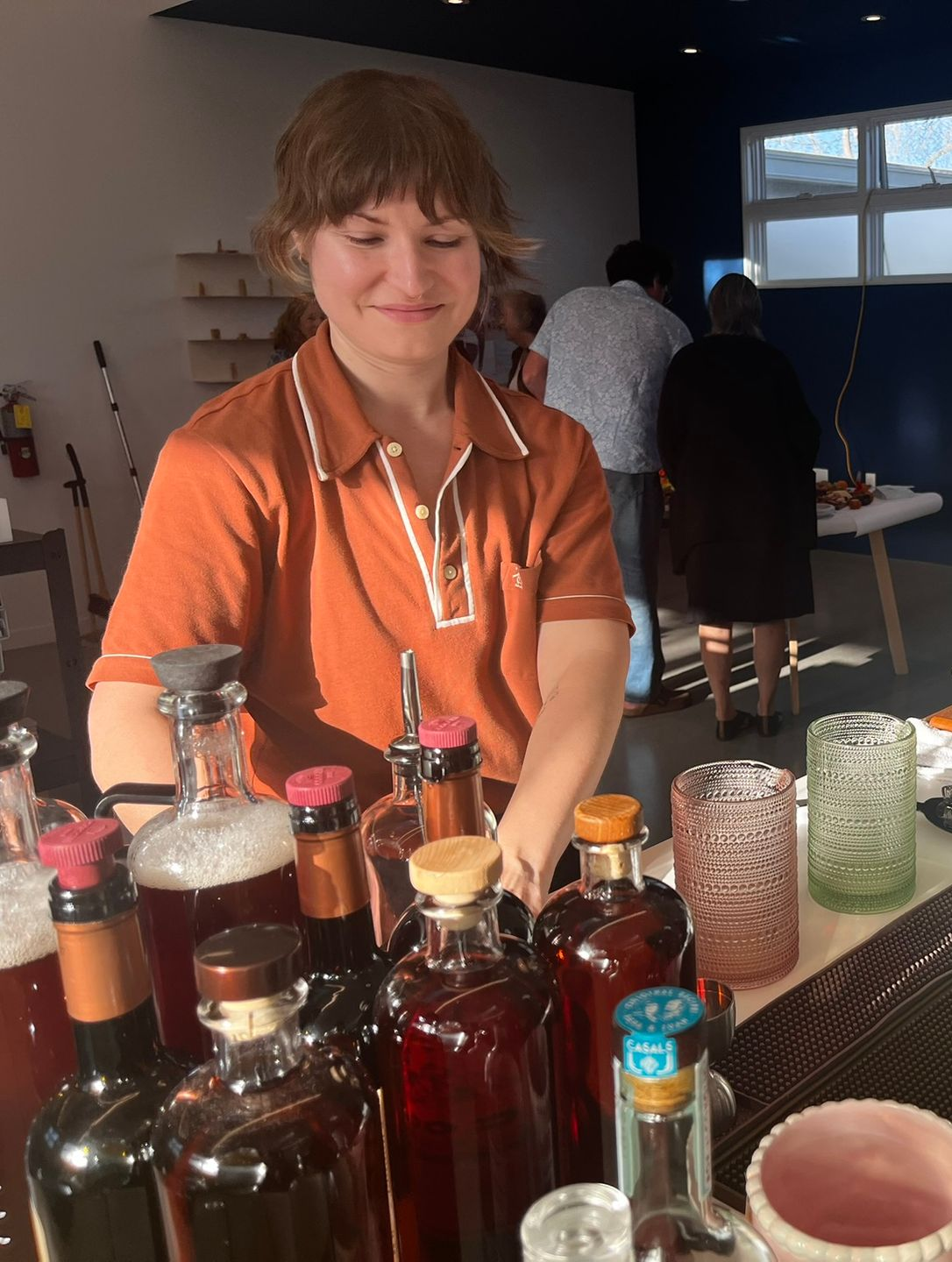 Serving The Martinez cocktail at a creative industry networking event in Berkeley, CA