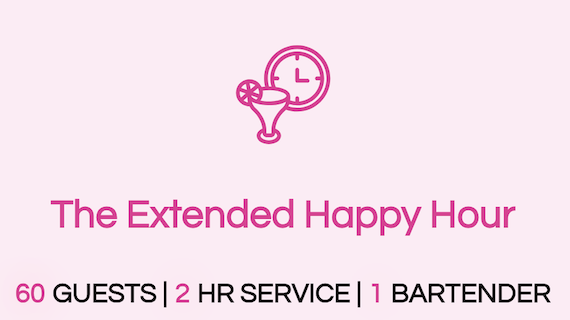 The Extended Happy Hour package
